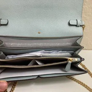 kate spade Bags Kate Spade Toujours Chain Clutch Cloud Mist